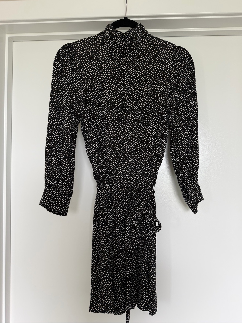 Sanctuary Black and White Polka Dot Belted Dress